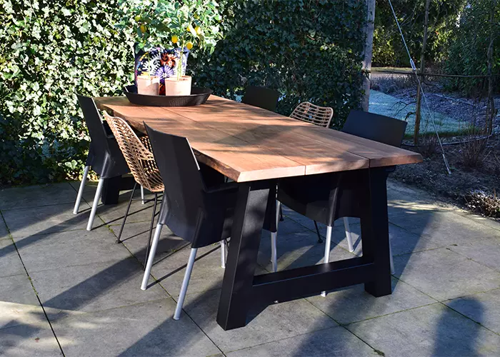 legering landbouw West Eiken tuintafel | Beschermlaag voor buiten | Voordeeltafels