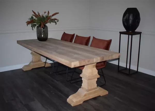 Massief eiken kloostertafel kopen